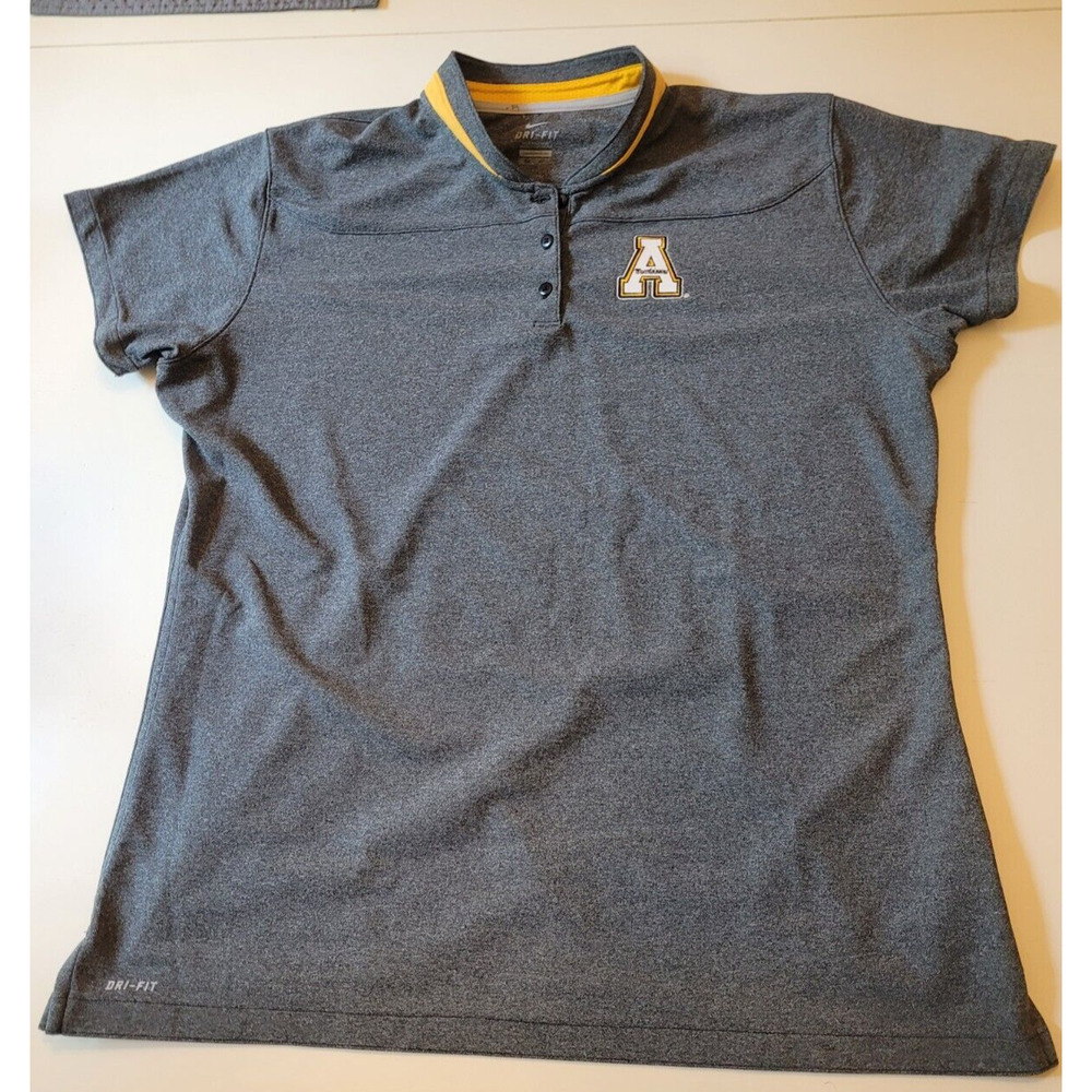 App State Mountaineers Nike Dri-Fit Polo Women's 2XL or 3XL Navy Short Sleeve